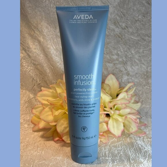 Aveda Smooth Infusion Perfectly Sleek Heat Styling Cream 150ml/5oz Frizz Control - Picture 1 of 2
